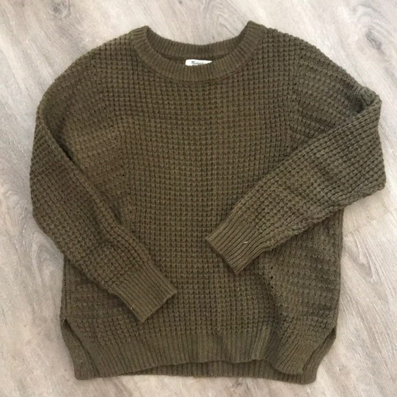 Madewell Sweaters - Olive green Madewell knit sweater